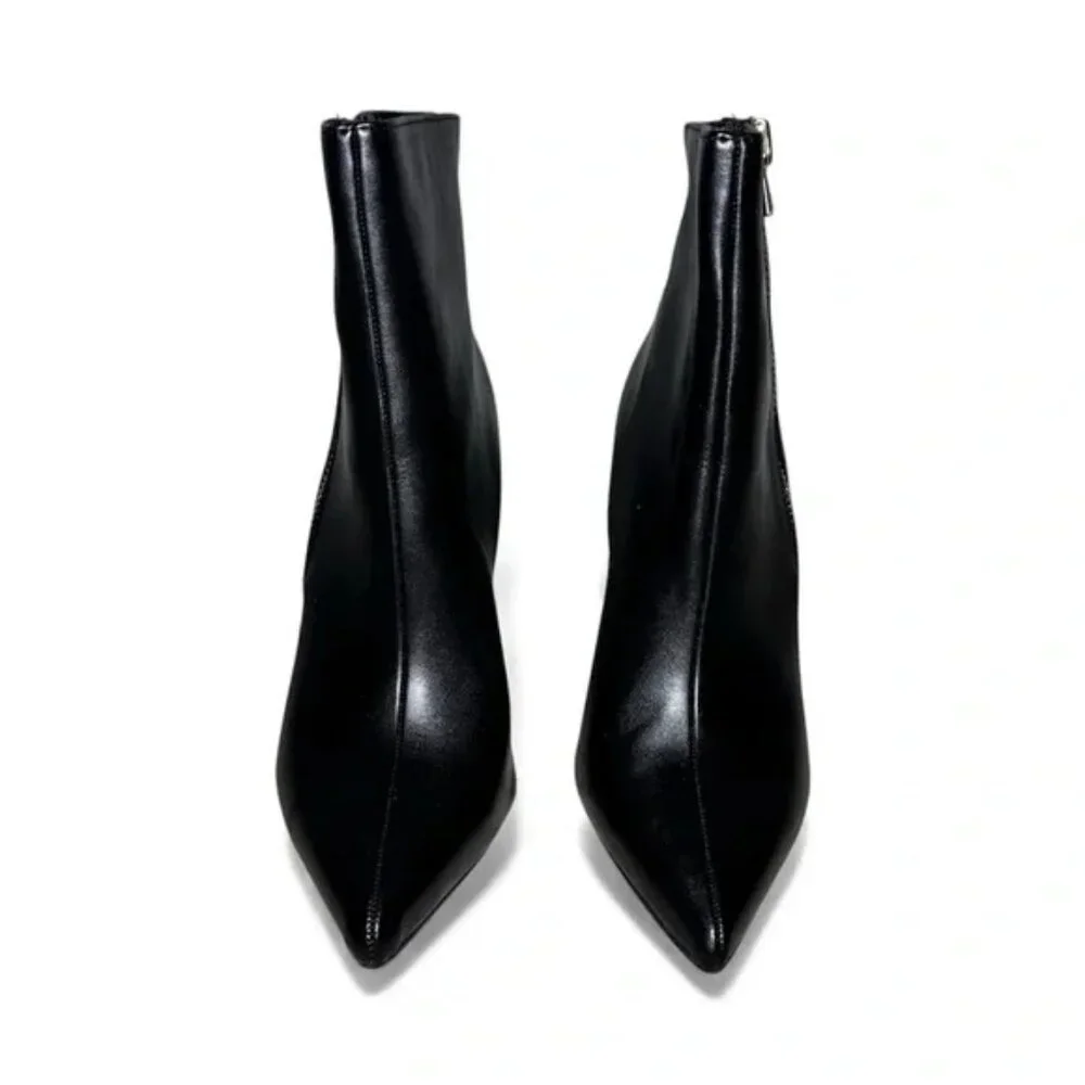 I.N.C. International Concepts Womens Sarishaa Zip Booties Black Smooth Size 10M - Picture 2 of 3